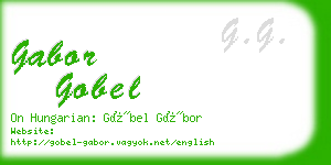 gabor gobel business card